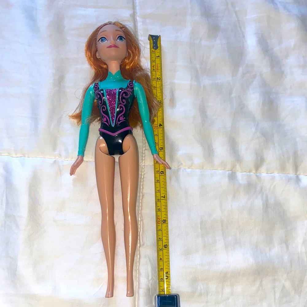 Anna from Frozen Doll with Teal and Black Outfit